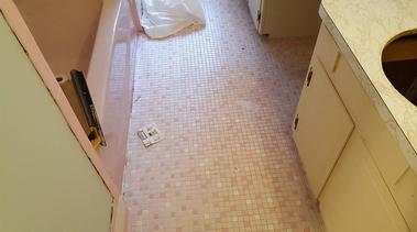 pink floor tile